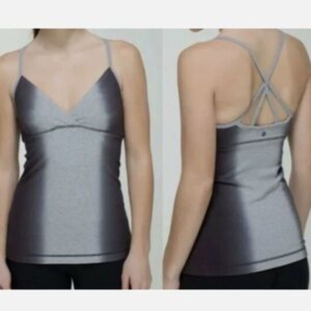 Lululemon Gray Gradient Sleeveless Athletic Sport Top 6